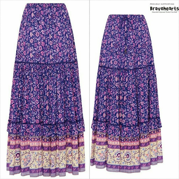New spell Bravehearts dahlia skirt purple haze XXS - Picture 2 of 8